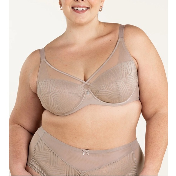 UNDERSTANCE BRA “PHOEBE”•FULL COBERAGE•FLEX-WIRE•SIZES AVAILABLE: 44H & 46D•NEW - Picture 3 of 6